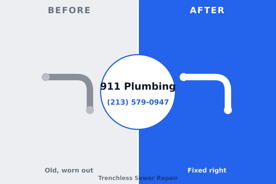 Before and after: plumbing company Lakeview, OH